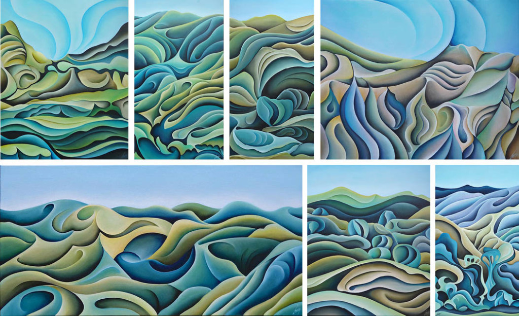 Hill Country by Nz Artist Sam Lewry