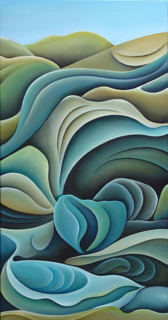 Hill Country - Flow by NZ Artist Sam Lewry