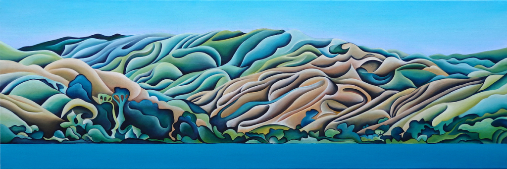 Pauatahanui Hills by NZ Artist Sam Lewry